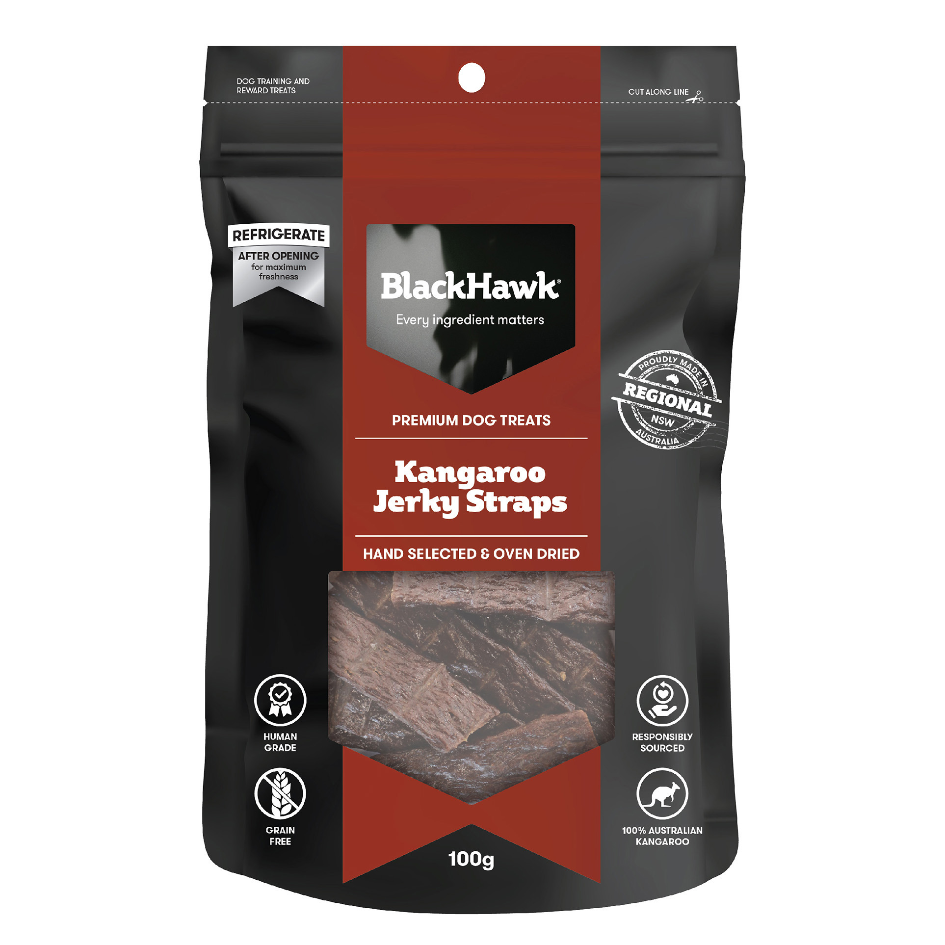 Kangaroo Jerky Straps - Dog Treats