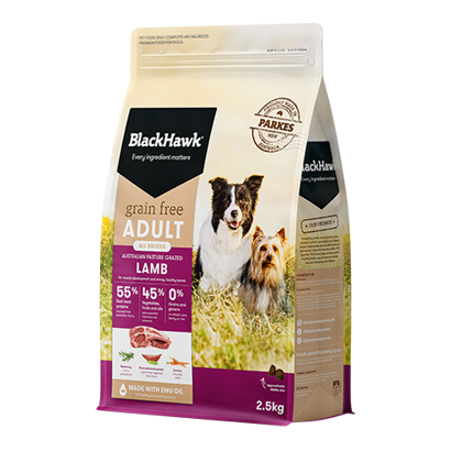 BH317 Black Hawk Dog GF Chicken 2.5Kg Front Side 491X491