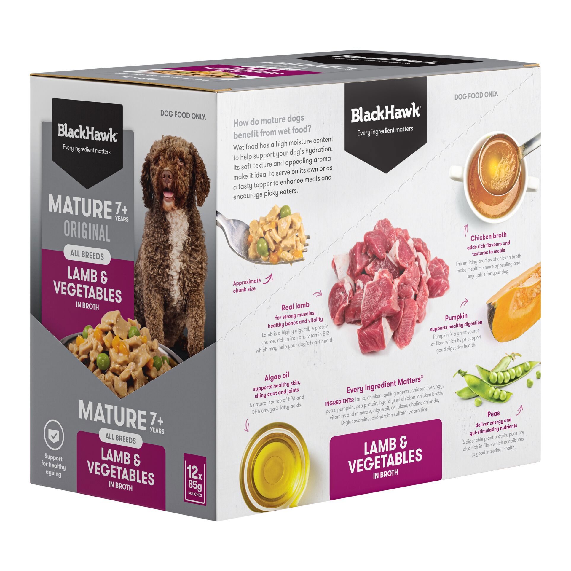 Wet Mature Dog Food Lamb - 85g Box