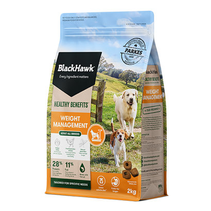 BH456 Black Hawk Dog HB Weight Management 2Kg Front 491X491