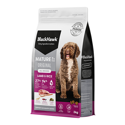 BH581 Original Dog Mature Lamb Rice 3Kg Front 491X491